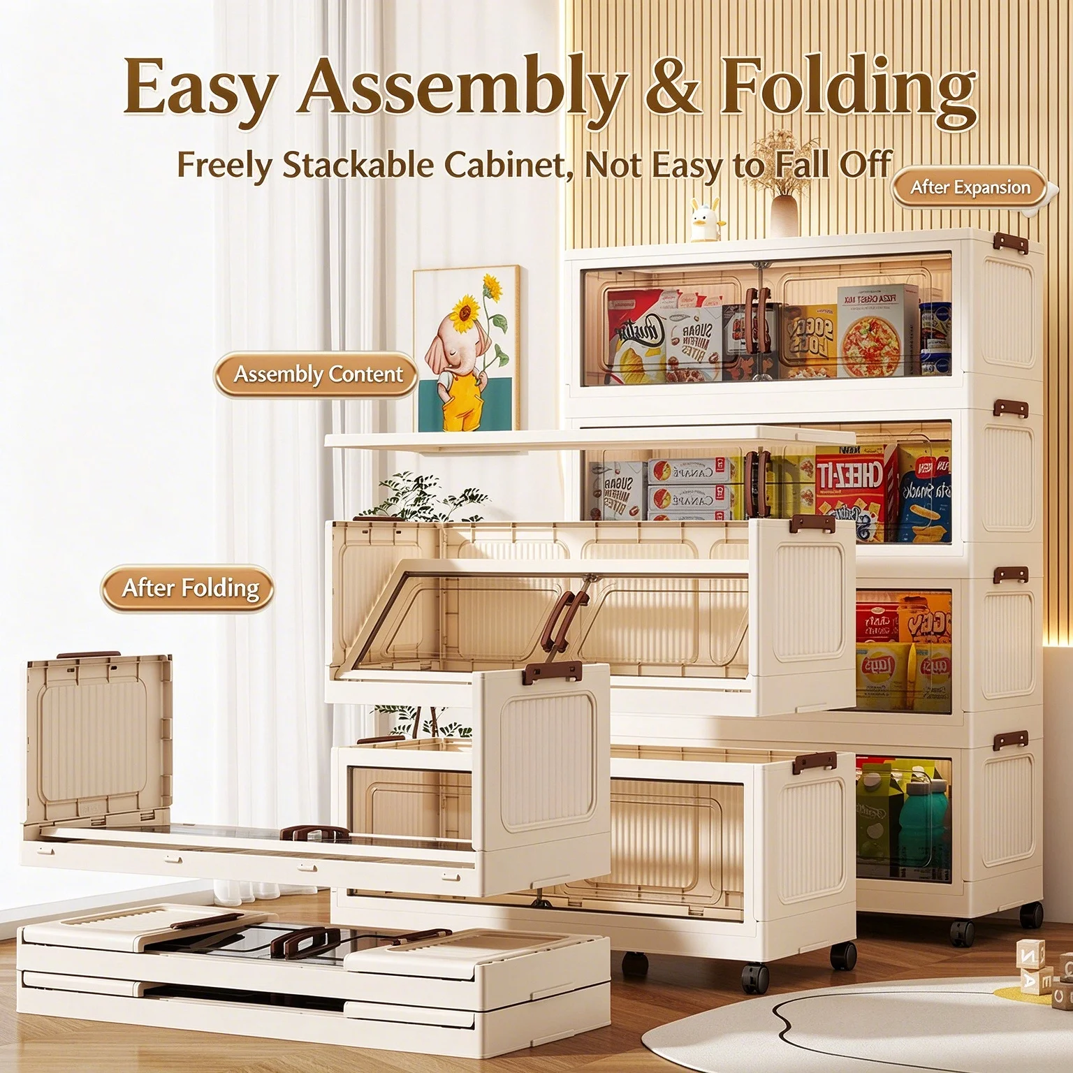 L Series Folding Storage Cabinet